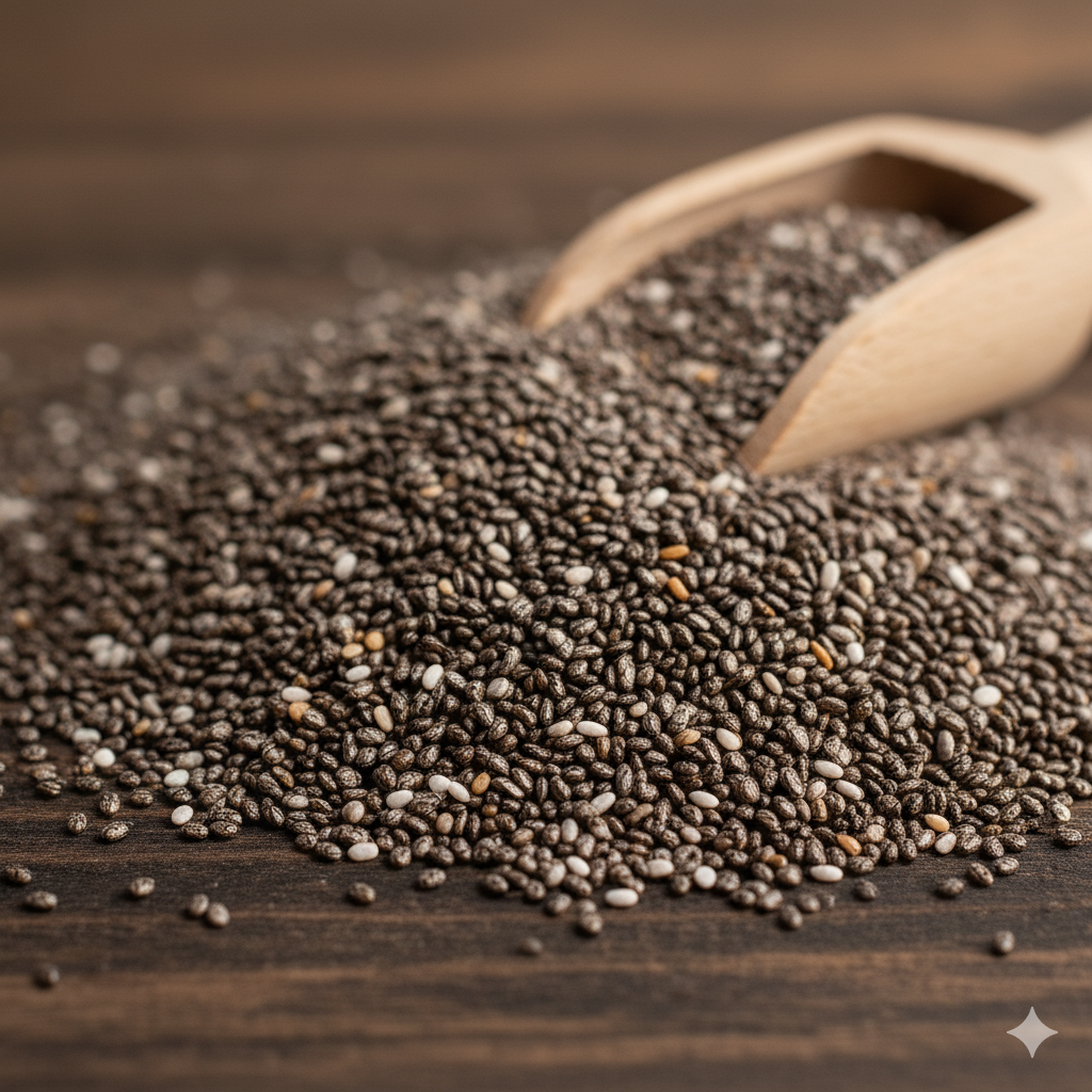 Chiasamen, Import aus Indien, Importeuer aagro, Deutschland, Köln